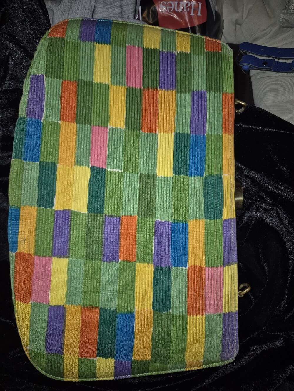 Vintage Palizzio Colorblock frame/clutch purse